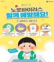 겨울철 유행하는 '노로바이러스 감염증' 에 대한 정보와 예방수칙 안내 이미지